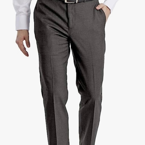 Brand New - Calvin Klein Men's Slim Fit Dress Pant - 34 x 32 - Charcoal Grey - Picture 6 of 6